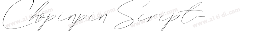 Chopinpin Script字体转换
